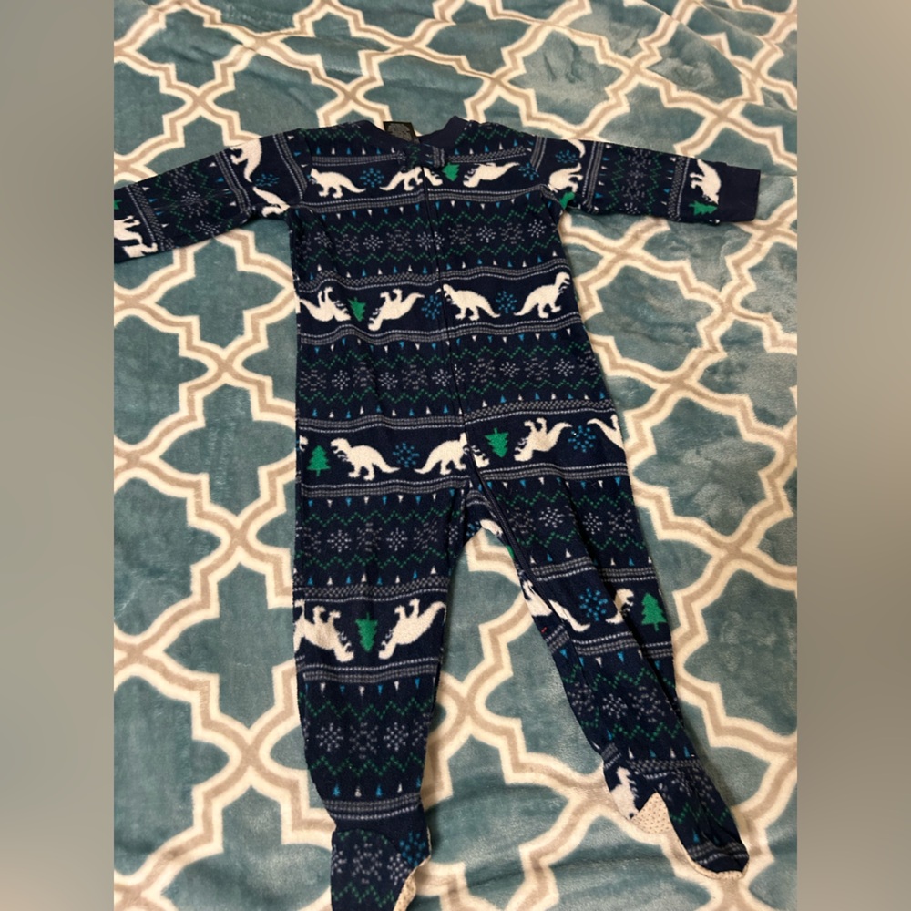 Joe Boxer Blue Dinosaur Print Onesie 12M